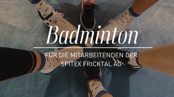 Badminton für die Mitarbeitenden